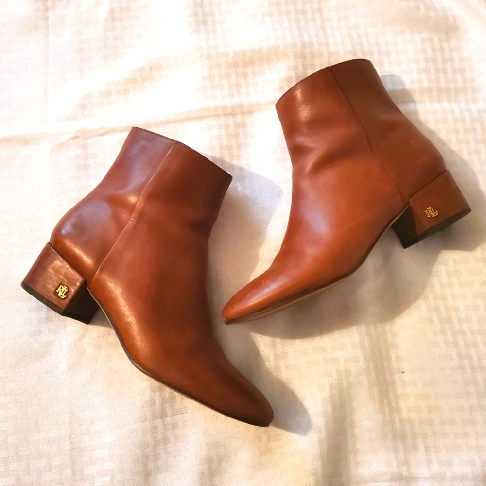 Leather Ralph Lauren Booties